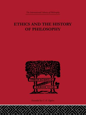 cover image of Ethics and the History of Philosophy